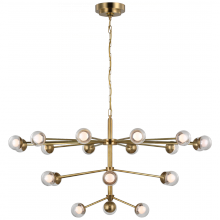  KS 5235SB-CG - Alloway Large Chandelier