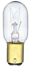  371700 - 25W T8 Incandescent Clear D.C. Bayonet Base, 120 Volt, Card