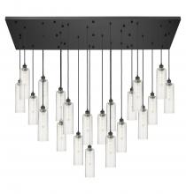  172BK-B-21P-BK-G434-12SDY - Crown Point - 21 Light - 71 inch - Matte Black - Multi Pendant