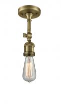  200F-AB - Bare Bulb 1 Light Semi-Flush Mount