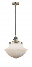  201CSW-AB-G541 - Oxford - 1 Light - 12 inch - Antique Brass - Cord hung - Mini Pendant