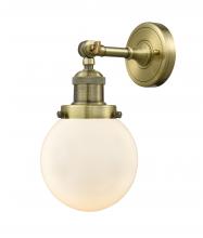  203-AB-G201-6-LED - Beacon - 1 Light - 6 inch - Antique Brass - Sconce