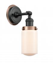  203BK-BPAC-HRAC-G311 - Dover - 1 Light - 5 inch - Matte Black - Sconce