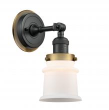  203BK-BPBB-HRBB-G181S - Canton - 1 Light - 5 inch - Matte Black - Sconce