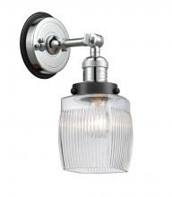  203PC-BPBK-HRBK-G302 - Colton - 1 Light - 6 inch - Polished Chrome - Sconce