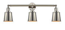  205-PN-M9 - Addison - 3 Light - 32 inch - Polished Nickel - Bath Vanity Light