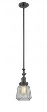  206-OB-G142 - Chatham - 1 Light - 7 inch - Oil Rubbed Bronze - Stem Hung - Mini Pendant