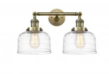  208-AB-G713 - Bell - 2 Light - 19 inch - Antique Brass - Bath Vanity Light