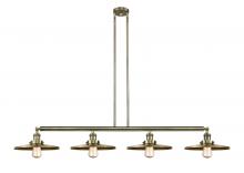  214-AB-MFR-AB-12 - Appalachian - 4 Light - 57 inch - Antique Brass - Stem Hung - Island Light