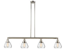  214-PN-G172 - Fulton - 4 Light - 51 inch - Polished Nickel - Stem Hung - Island Light