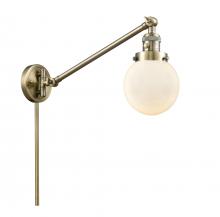  237-AB-G201-6 - Beacon - 1 Light - 6 inch - Antique Brass - Swing Arm