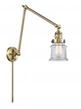  238-AB-G182S - Canton - 1 Light - 8 inch - Antique Brass - Swing Arm