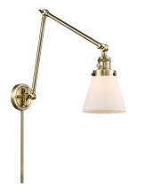  238-AB-G61 - Cone - 1 Light - 8 inch - Antique Brass - Swing Arm