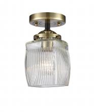  284-1C-BAB-G302-LED - Colton - 1 Light - 6 inch - Black Antique Brass - Semi-Flush Mount