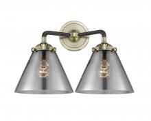  284-2W-BAB-G43-LED - Cone - 2 Light - 16 inch - Black Antique Brass - Bath Vanity Light