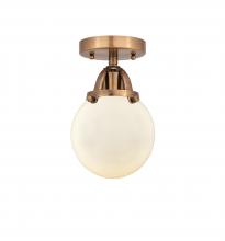  288-1C-AC-G201-6-LED - Beacon - 1 Light - 6 inch - Antique Copper - Semi-Flush Mount