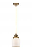  288-1S-BB-G51 - Bell - 1 Light - 5 inch - Brushed Brass - Cord hung - Mini Pendant