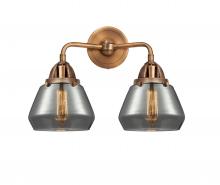  288-2W-AC-G173-LED - Fulton - 2 Light - 15 inch - Antique Copper - Bath Vanity Light