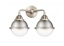  288-2W-SN-HFS-62-SN-LED - Hampden - 2 Light - 15 inch - Brushed Satin Nickel - Bath Vanity Light