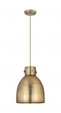  410-1PM-BB-M412-10BB - Newton Sphere - 1 Light - 10 inch - Brushed Brass - Cord hung - Pendant