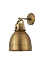  410-1W-BB-M412-8BB - Newton Sphere - 1 Light - 8 inch - Brushed Brass - Sconce