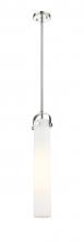  413-1SS-PN-G413-1S-4WH - Pilaster - 1 Light - 4 inch Glass - Polished Nickel - Pendant