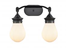  414-2W-BK-G4141-6-LED - Genesis - 2 Light - 18 inch - Matte Black - Bath Vanity Light