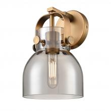  423-1W-BB-G412-6SM - Pilaster II Bell - 1 Light - 7 inch - Brushed Brass - Sconce