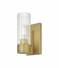  429-1W-BB-G429-8CL - Empire - 1 Light - 5 inch - Brushed Brass - Sconce