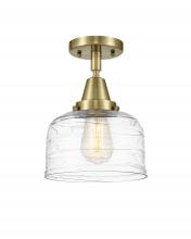  447-1C-AB-G713-LED - Bell - 1 Light - 8 inch - Antique Brass - Flush Mount