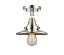  447-1C-PN-M1-LED - Railroad - 1 Light - 8 inch - Polished Nickel - Flush Mount