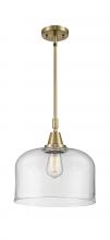  447-1S-AB-G72-L - Bell - 1 Light - 12 inch - Antique Brass - Mini Pendant