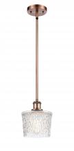  516-1S-AC-G402-LED - Niagara - 1 Light - 7 inch - Antique Copper - Mini Pendant