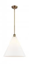  516-1S-BB-GBC-161-LED - Berkshire - 1 Light - 16 inch - Brushed Brass - Pendant