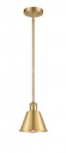  516-1S-SG-M8-LED - Smithfield - 1 Light - 7 inch - Satin Gold - Mini Pendant