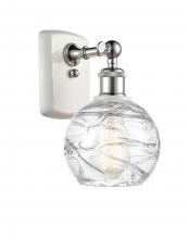 Innovations Lighting 516-1W-WPC-G1213-6 - Athens Deco Swirl - 1 Light - 6 inch - White Polished Chrome - Sconce