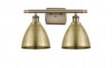  516-2W-AB-MBD-75-AB-LED - Bristol - 2 Light - 18 inch - Antique Brass - Bath Vanity Light