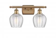  516-2W-BB-G462-6-LED - Norfolk - 2 Light - 16 inch - Brushed Brass - Bath Vanity Light