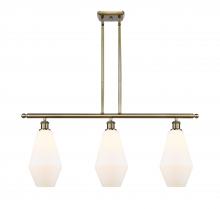  516-3I-AB-G651-7-LED - Cindyrella - 3 Light - 36 inch - Antique Brass - Cord hung - Island Light