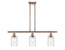  516-3I-AC-G352-LED - Candor - 3 Light - 36 inch - Antique Copper - Cord hung - Island Light