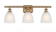  516-3W-BB-G381-LED - Castile - 3 Light - 26 inch - Brushed Brass - Bath Vanity Light