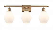  516-3W-BB-G651-6 - Cindyrella - 3 Light - 26 inch - Brushed Brass - Bath Vanity Light