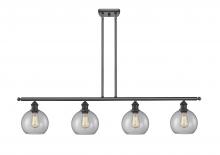  516-4I-OB-G122-LED - Athens - 4 Light - 48 inch - Oil Rubbed Bronze - Cord hung - Island Light