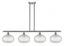  516-4I-SN-G555-10CL - Ithaca - 4 Light - 48 inch - Brushed Satin Nickel - Cord hung - Island Light