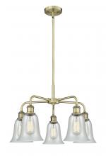  516-5CR-AB-G2812 - Hanover - 5 Light - 24 inch - Antique Brass - Chandelier