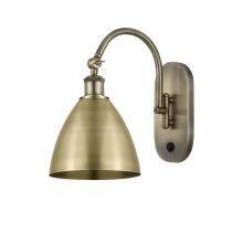  518-1W-AB-MBD-75-AB-LED - Bristol - 1 Light - 8 inch - Antique Brass - Sconce