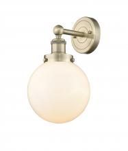  616-1W-AB-G201-8 - Beacon - 1 Light - 8 inch - Antique Brass - Sconce