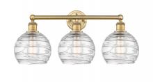  616-3W-BB-G1213-8 - Athens Deco Swirl - 3 Light - 26 inch - Brushed Brass - Bath Vanity Light