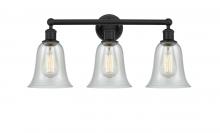  616-3W-BK-G2812 - Hanover - 3 Light - 24 inch - Matte Black - Bath Vanity Light