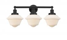  616-3W-BK-G531 - Oxford - 3 Light - 25 inch - Matte Black - Bath Vanity Light